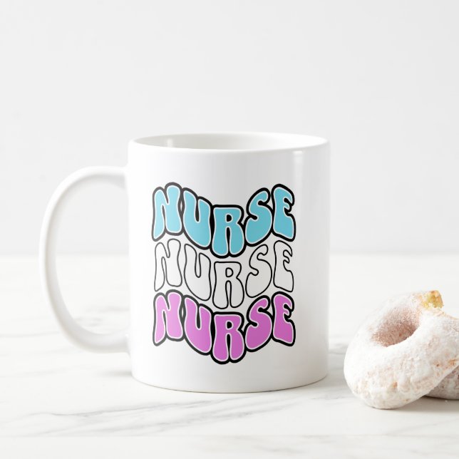 Caneca De Café Nurse (Com Donut)