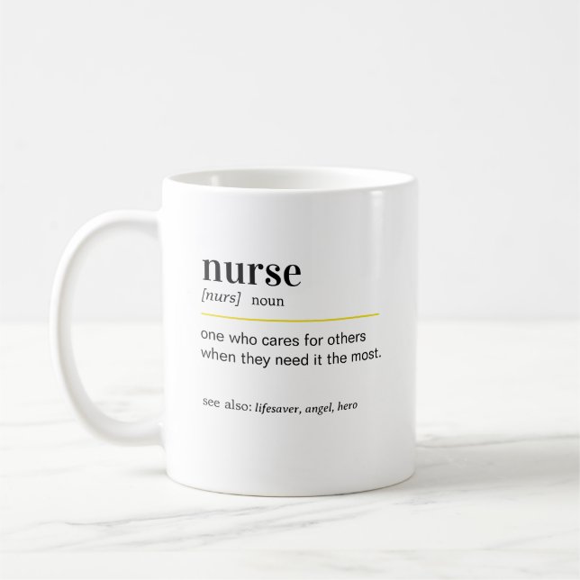 Caneca De Café Nurse Funny Definition Gift (Esquerda)