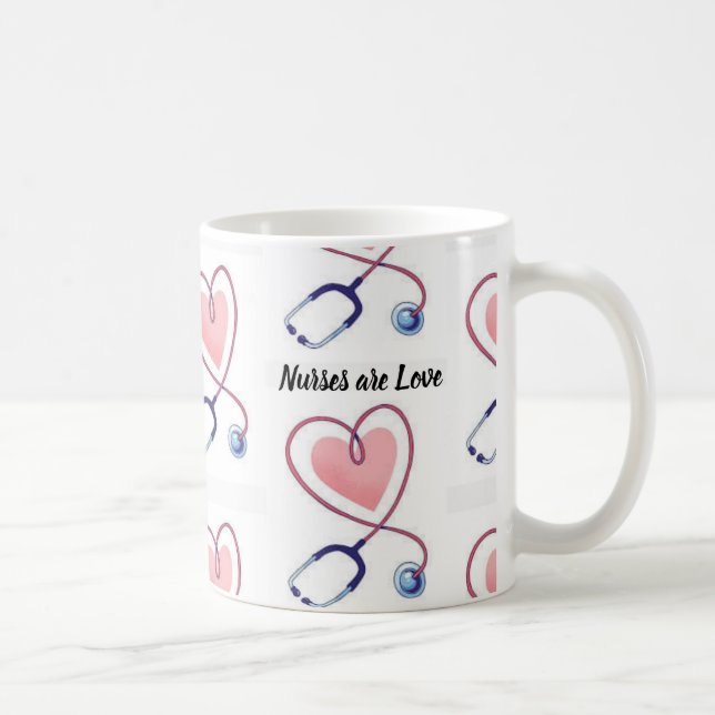 Caneca De Café Nurses are Love (Direita)