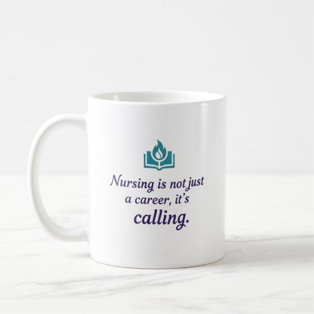 Caneca De Café Nursing is a Calling Modern Medical Identity (Esquerda)