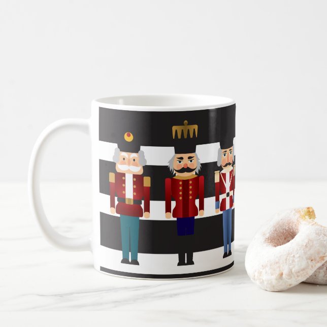 Caneca De Café Nutcracker do feriado do Natal (Com Donut)