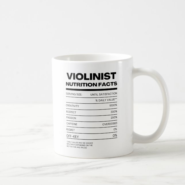 Caneca De Café Nutrição Violinista Fata Mug de Café (Direita)