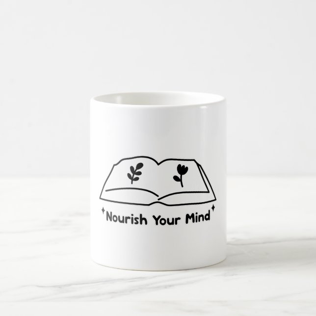 Caneca De Café Nutricione sua mente - Autoatendimento (Centro)