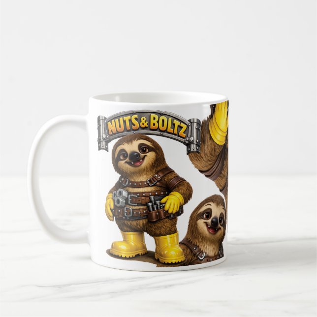Caneca De Café Nuts & Boltz Sloth (Esquerda)