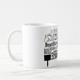Caneca De Café Nuvem Adjetiva do Word começando com a letra B