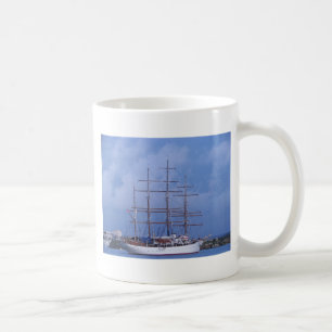 Caneca De Café Nuvem alta do mar do navio