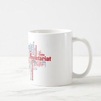 Caneca De Café Nuvem comunista da palavra do manifesto