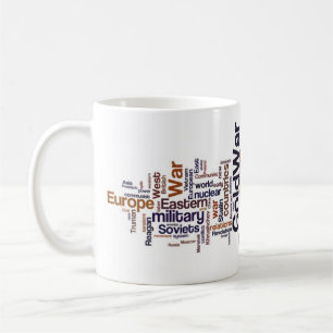 Caneca De Café Nuvem da palavra da guerra fria