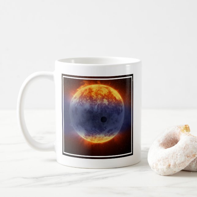 Caneca De Café Nuvem De Gás De Hidrogênio Do Exoplaneta Gj 3470b (Com Donut)