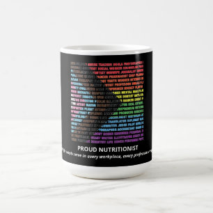 Caneca De Café Nuvem de Palavras Arco-íris Diversidade LGBT Orgul