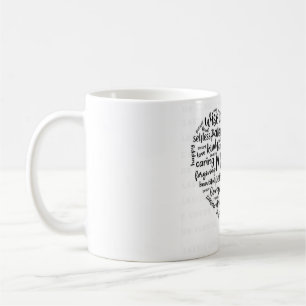 Caneca de café nuvem do mundo mãe - Linda, carinho