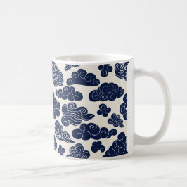 Caneca De Café Nuvens Auspicazes - Mug tradicional de padrão chin