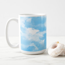 Caneca De Café Nuvens de Céu Azul