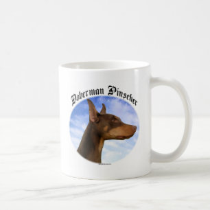 Caneca De Café Nuvens Doberman Pinscher