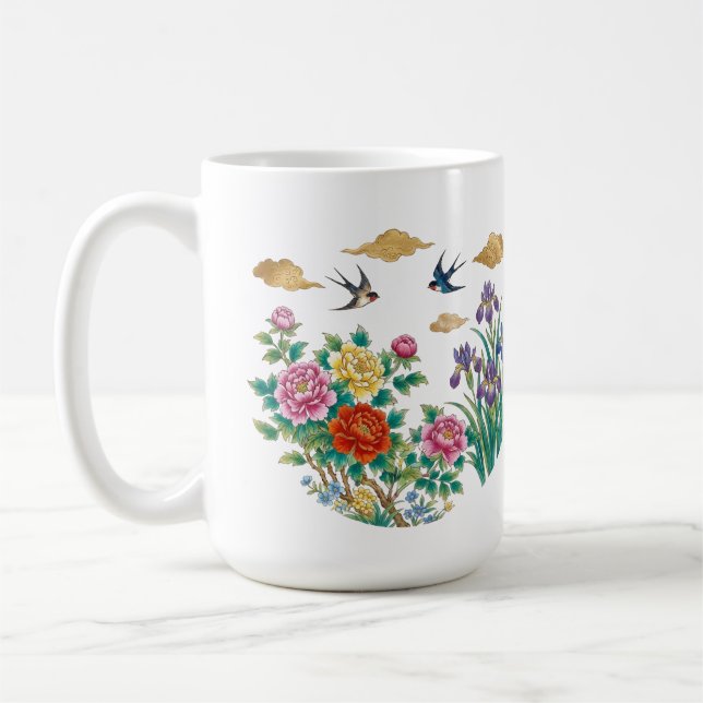 Caneca De Café Nuvens Douradas (Esquerda)