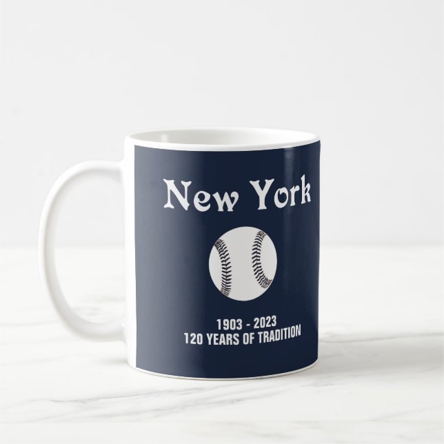 Caneca De Café NY Baseball - 2023 Retro (Esquerda)