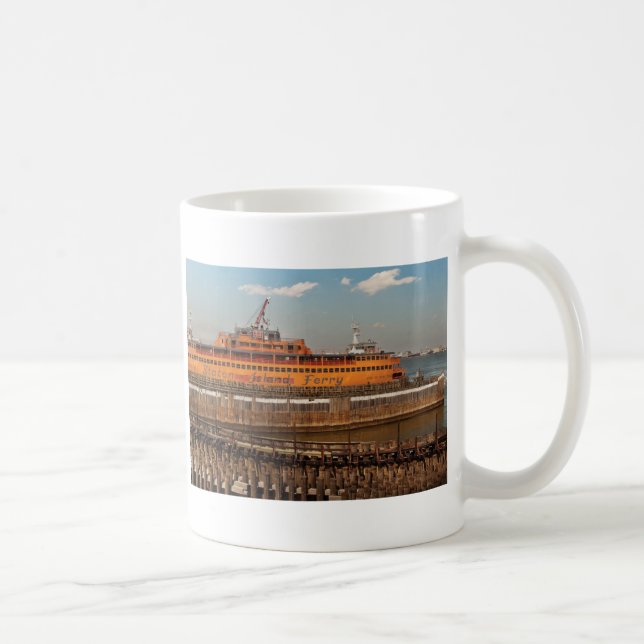 Caneca De Café NY, NY - A Ferri de Staten Island (Direita)