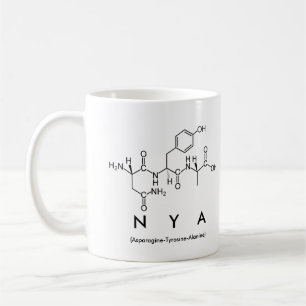 Caneca De Café Nya peptide name mug