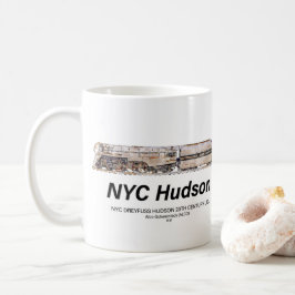 Caneca De Café NYC Dreyfuss Hudson Steam Locomotive. Profile