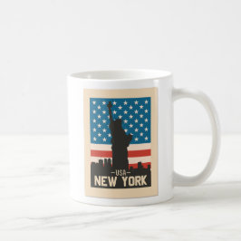 Caneca De Café NYC Lover Vintage Design, Nova Iorque