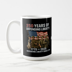 Caneca De Café O 250º Aniversário da América como Parada Militar
