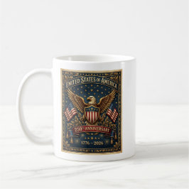Caneca De Café O 250º da América Versão 1