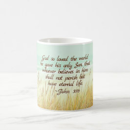 Caneca De Café O 3:16 de John para o deus amou assim o mundo,