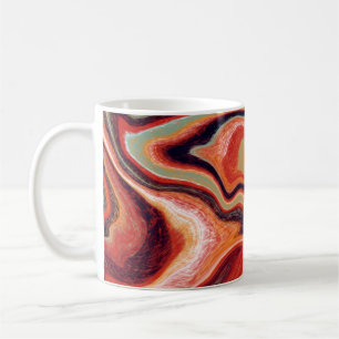 Caneca De Café O abstrato é feito em tecni