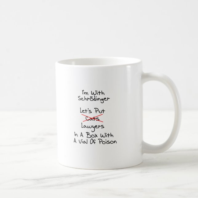 Caneca De Café O advogado de Schrodinger (Direita)