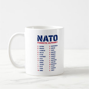 Caneca De Café O alfabeto fonético da NATO
