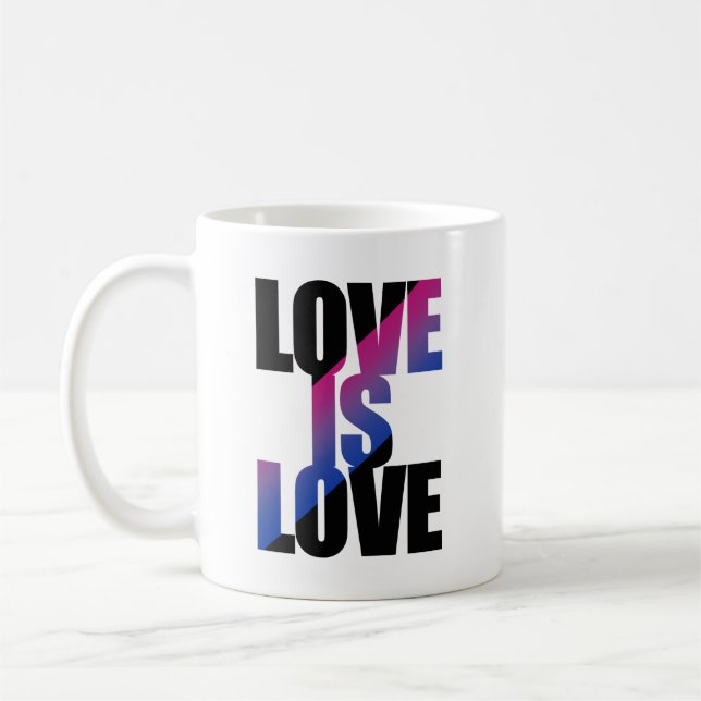 Caneca De Café O Amor Bissexual é Amor (Esquerda)