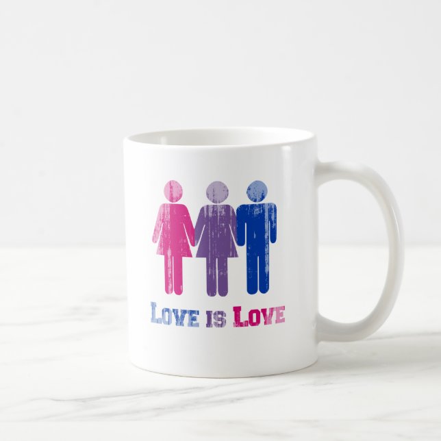 Caneca De Café O amor bissexual é amor angustiado (Direita)
