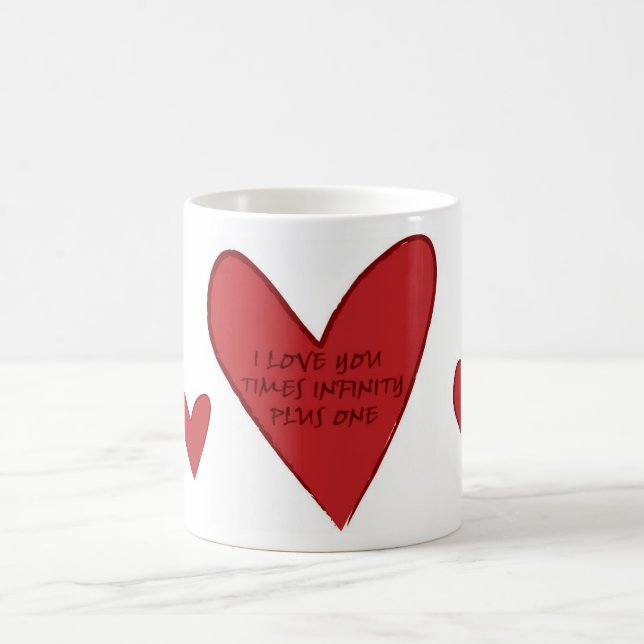 Caneca De Café O amor cronometra a infinidade mais uma (Centro)