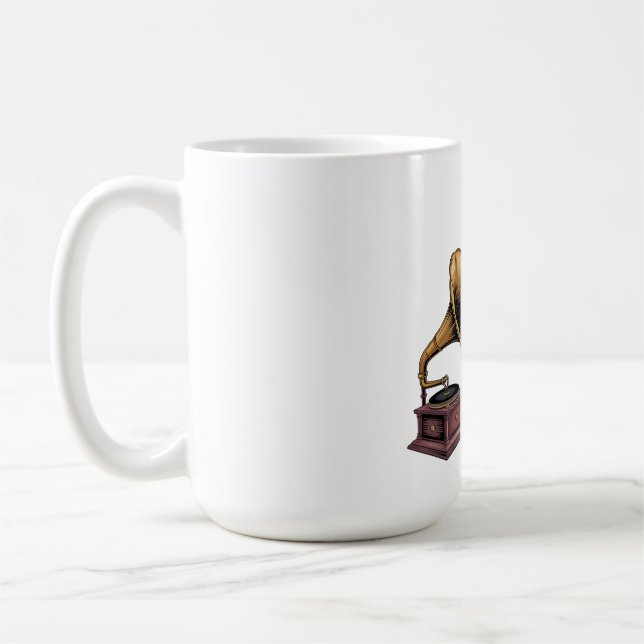 Caneca De Café O Amor da Mãe é Barulhento (Em Silêncio) (Esquerda)