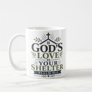 Caneca De Café O Amor de Deus É Seu Refúgio Encorajamento Espirit
