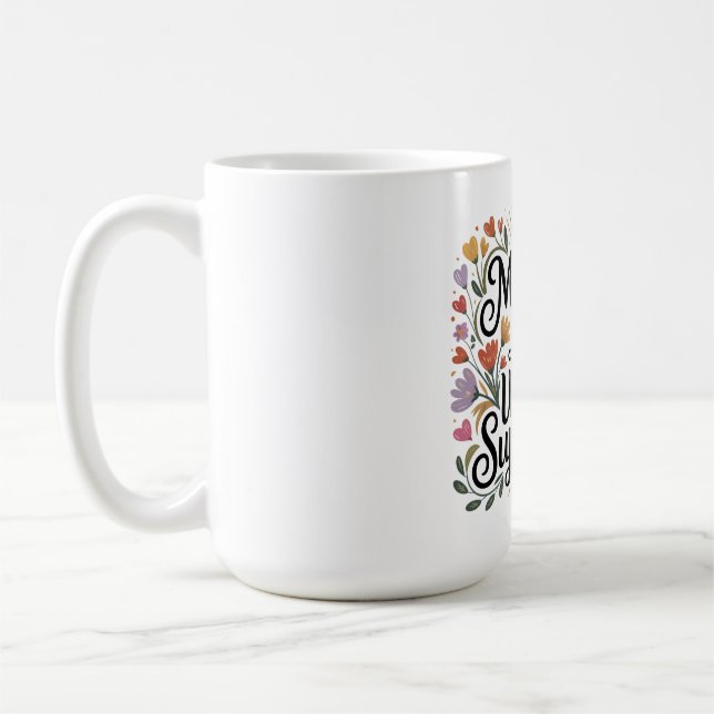 Caneca De Café O Amor de uma Mãe é o Superpoder Definitivo (Esquerda)