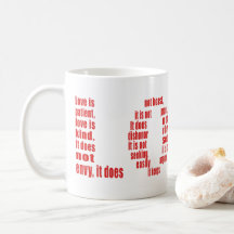 O amor é... 1 Corinthians 13:4-8 verso Bíblia