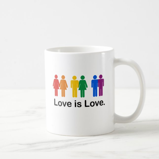 Caneca De Café O amor é amor. (Direita)