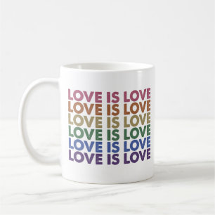 Caneca De Café O Amor é Amor Orgulho Gay Aliado LGBT Arco-íris LG