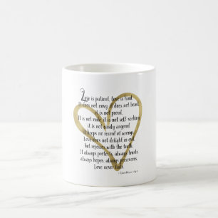 Caneca De Café O amor é coração paciente