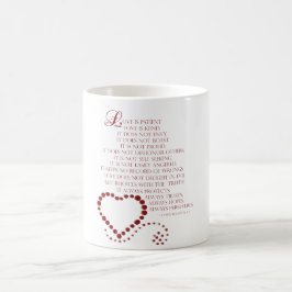 Caneca De Café O amor é o amor paciente é tipo 1 Corinthians 13: