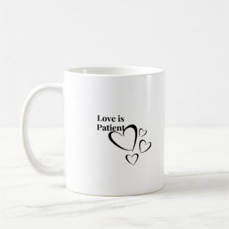 Caneca De Café O Amor é Paciente Calmo Estético