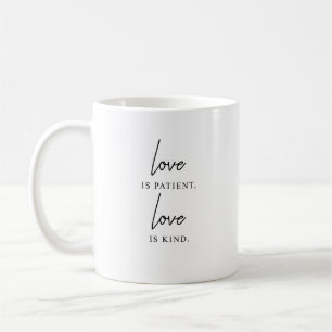 Caneca De Café O amor é paciente, o amor é gentil