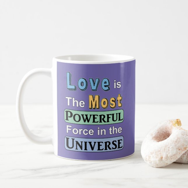 Caneca De Café O amor é poderoso café mug (Com Donut)