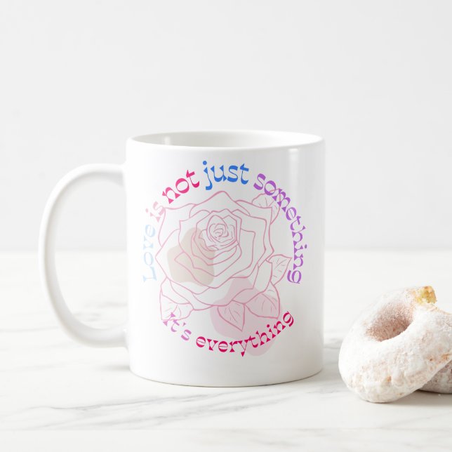 CANECA DE CAFÉ O AMOR É TUDO (Com Donut)
