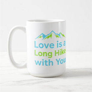 Caneca De Café O Amor é uma Longa Caminhada com Você Casal de Mon