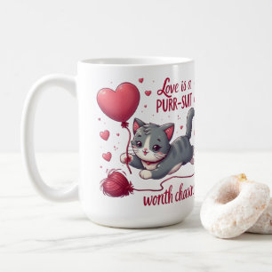 Caneca De Café O amor é uma Roupa que vale a pena perseguir o gat