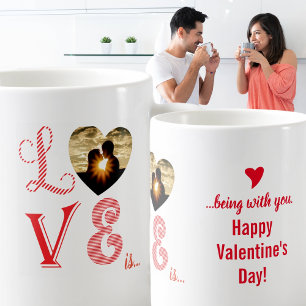 Caneca De Café O amor está com você Dia de os namorados Mug