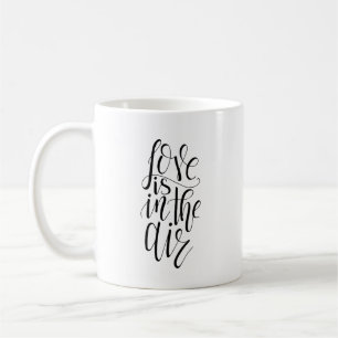 Caneca De Café O Amor Está No Ar