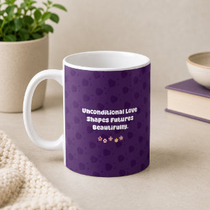 Caneca De Café O Amor Incondicional Molda Futuros - Pai/Mãe Socia